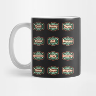 KITCHEN LABELS HERBS AND SPICES PACK Mug